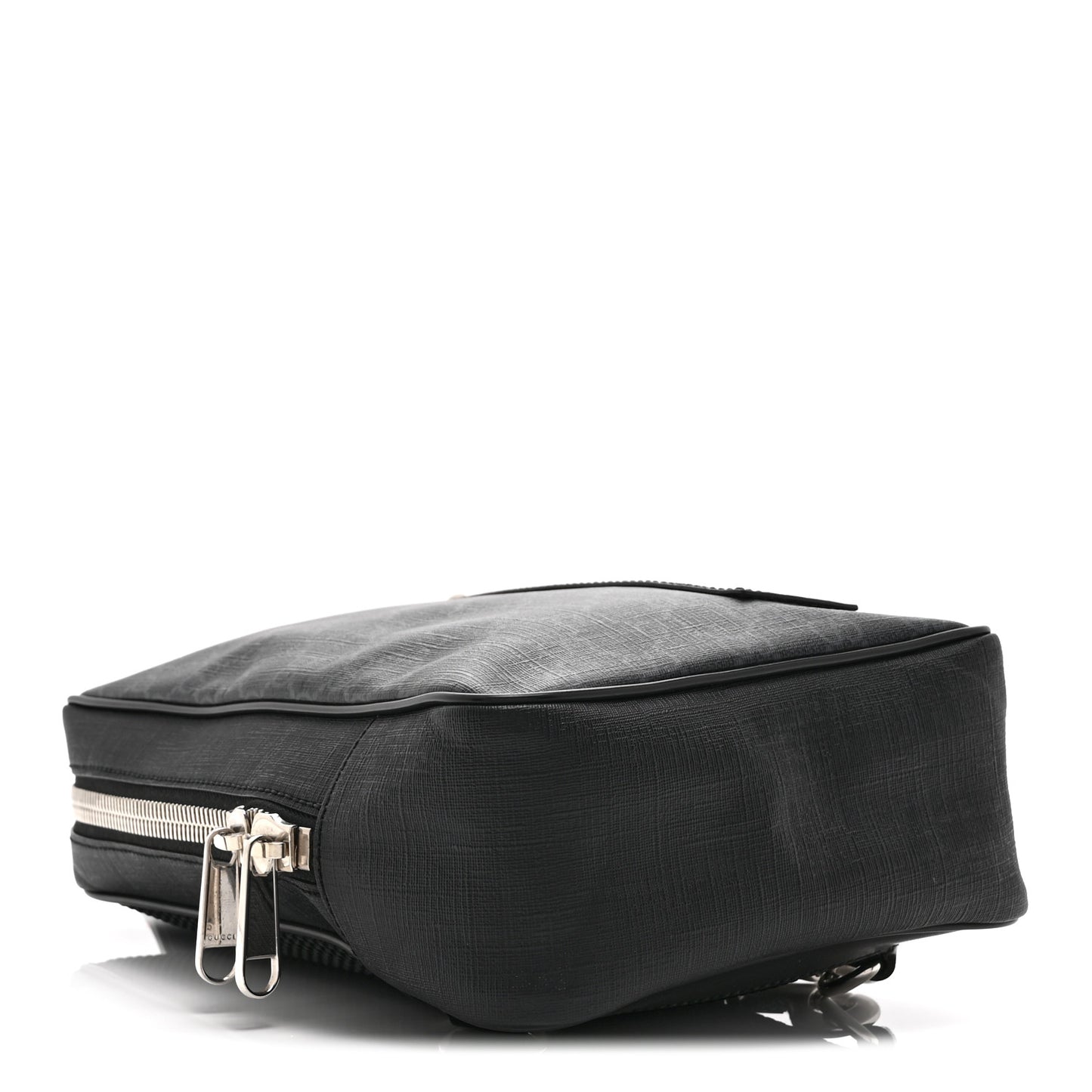 GG Supreme Monogram Web Belt Bag Black Grey