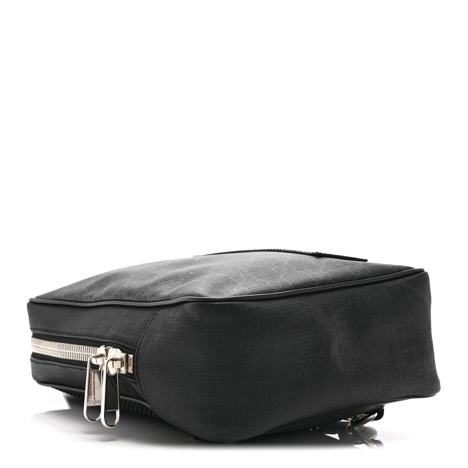 Gucci GG Supreme Monogram Web Belt Bag Black Grey 4 of 12