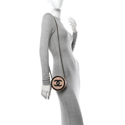 Chanel Caviar Quilted Round Filigree Crossbody Beige Black 2 of 10