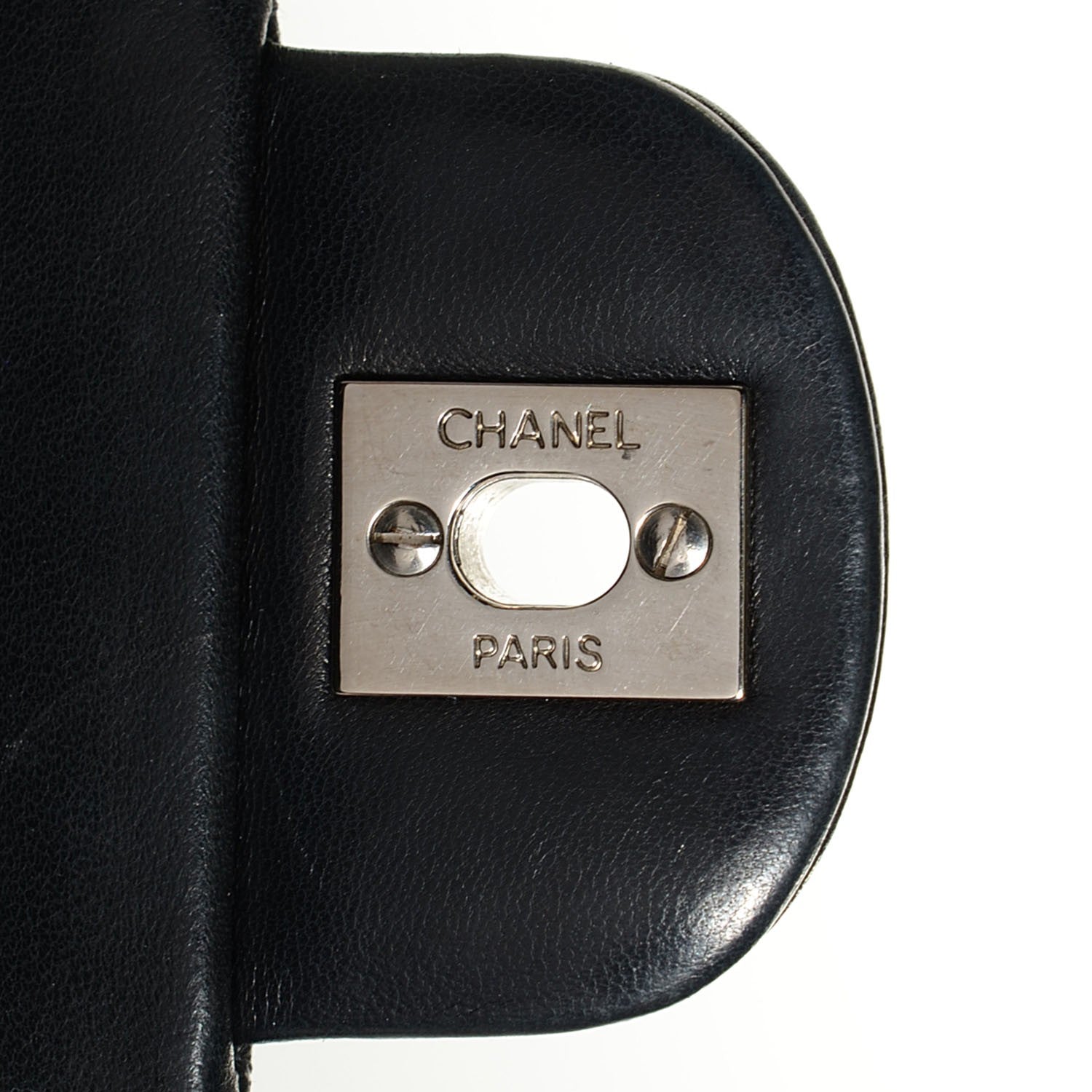Chanel Lambskin Quilted Medium Double Flap Black 9 of 9