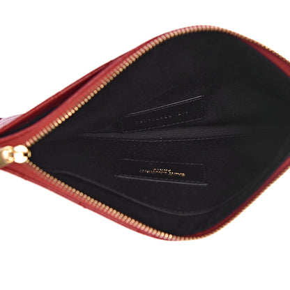 Saint Laurent Grain De Poudre Chevron Monogram Bill Pouch Bandana Red 5 of 7