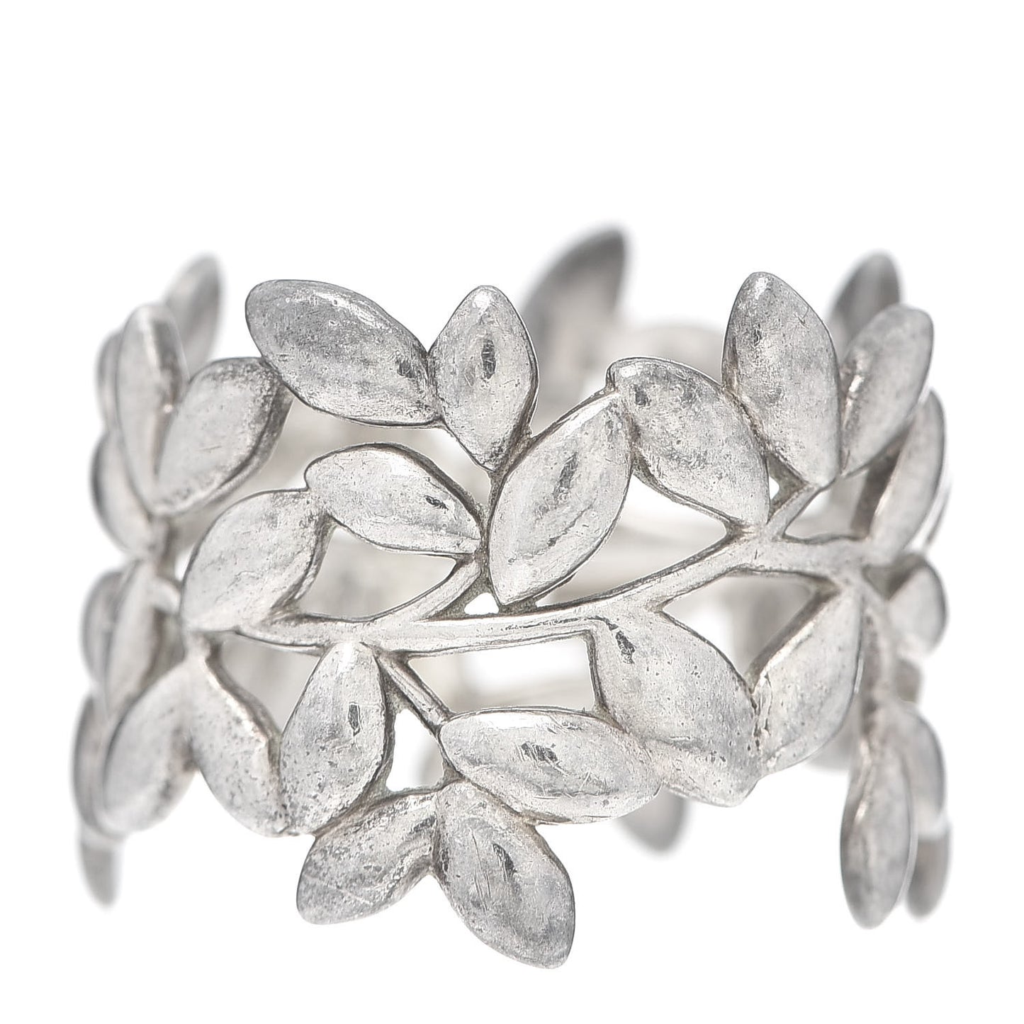 Sterling Silver Paloma Picasso Wide Olive Leaf Band Ring 57 8