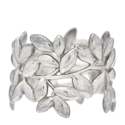 Tiffany Sterling Silver Paloma Picasso Wide Olive Leaf Band Ring 57 8 3 of 5