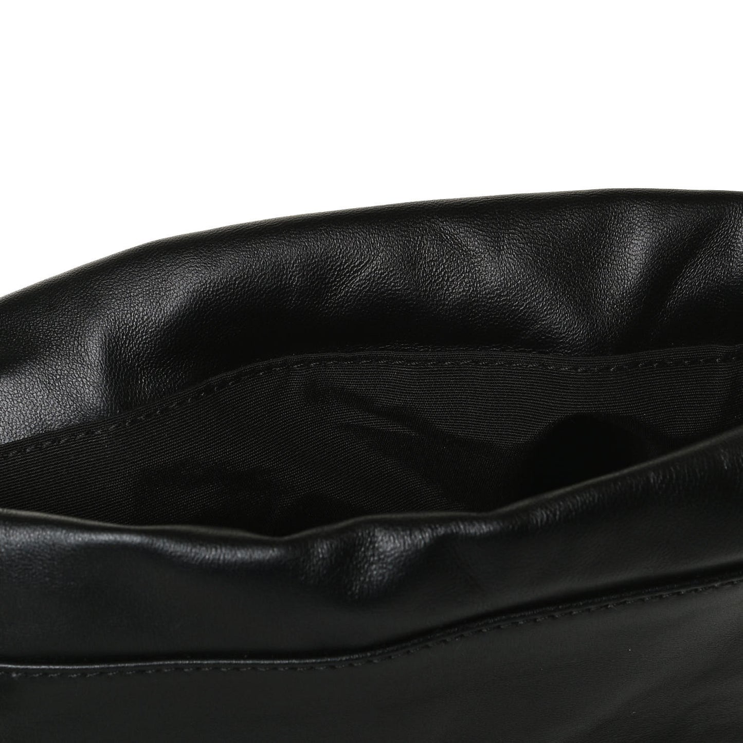 Nappa Quilted Medusa Bucket Bag Black