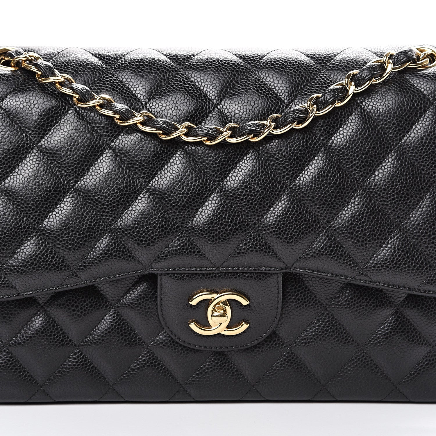 Chanel Caviar Quilted Jumbo Double Flap Black 8 of 11