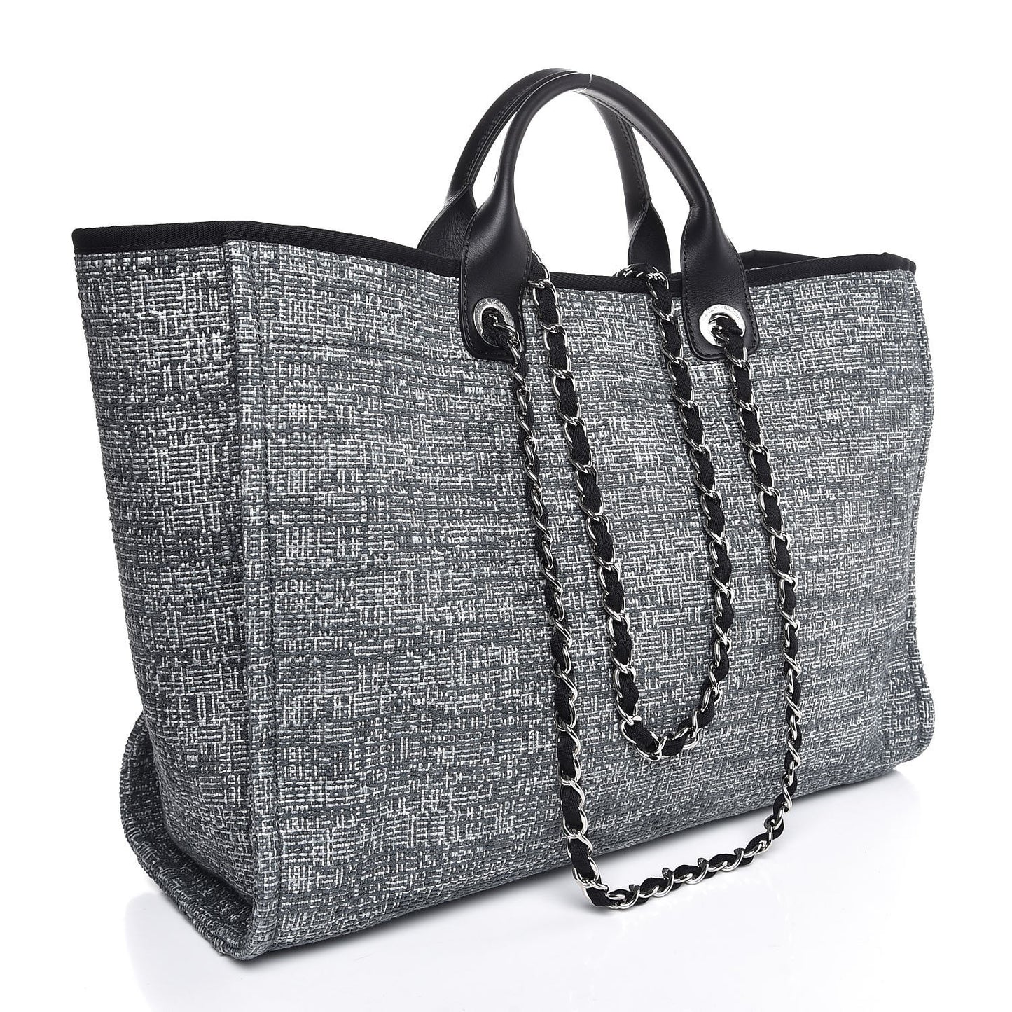 Canvas Large Deauville Tote Charcoal