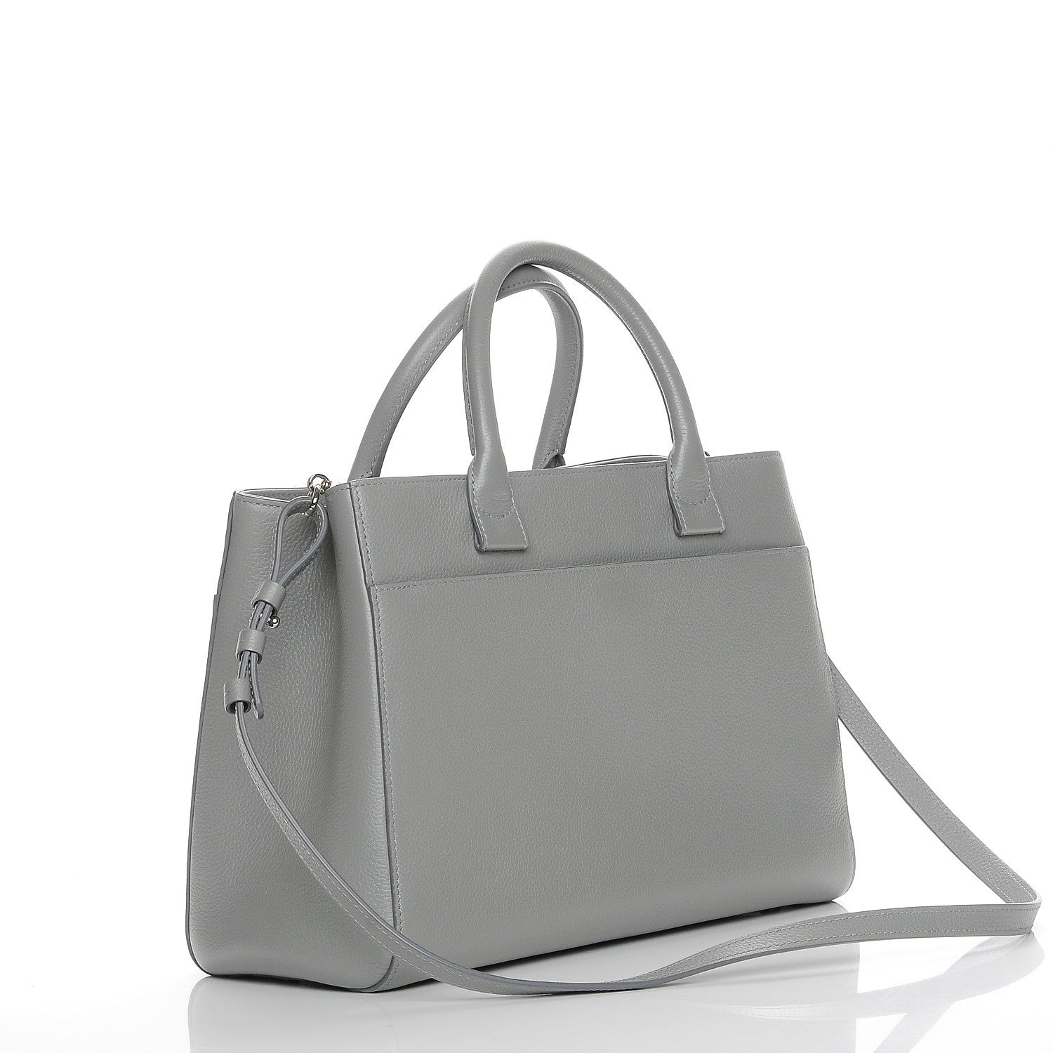 Chanel Grained Calfskin Small Neo Executive Shopper Tote Grey 4 of 8