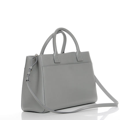 Chanel Grained Calfskin Small Neo Executive Shopper Tote Grey 4 of 8