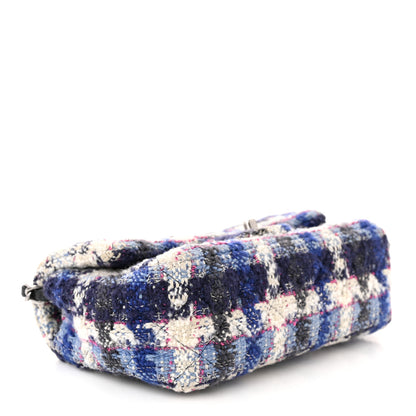 Chanel Tweed Quilted Mini Rectangular Flap Blue Multicolor 4 of 11