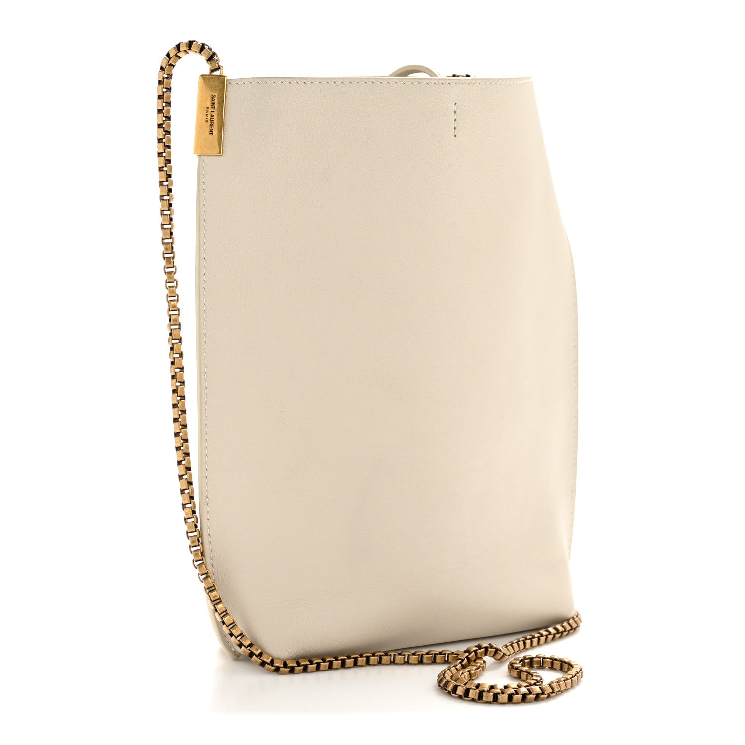 Saint Laurent Calfskin Mini Suzanne Hobo Cream 4 of 13