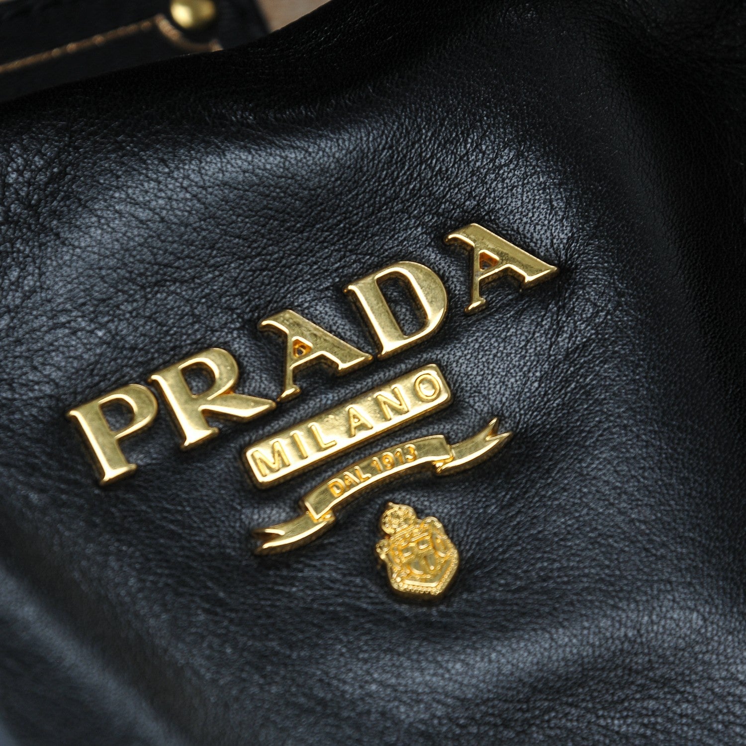 Prada Soft Calf Shopping Satchel Black 7 of 8