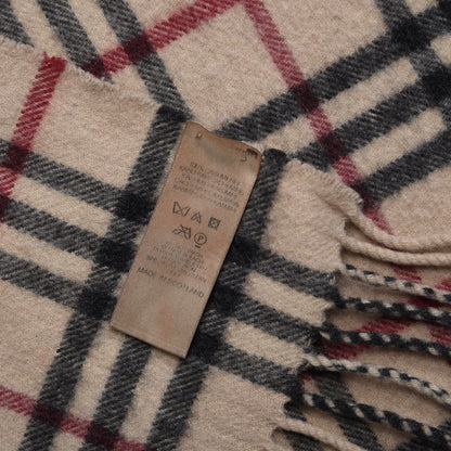 Burberry Cashmere House Check Scarf Camel 7 of 8