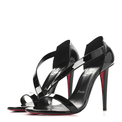 Christian Louboutin Patent Astridal 100 Pumps 38 Black 4 of 9