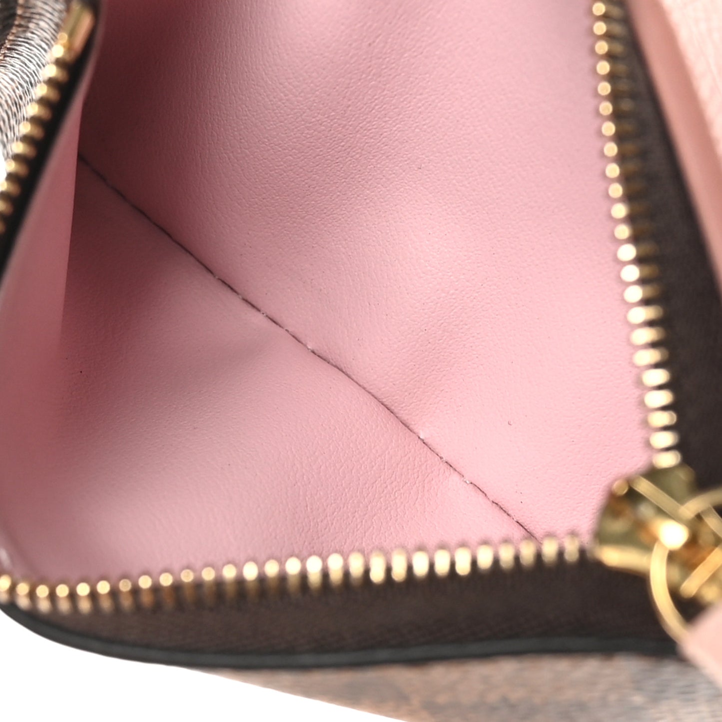 Damier Ebene Victorine Wallet Rose Ballerine