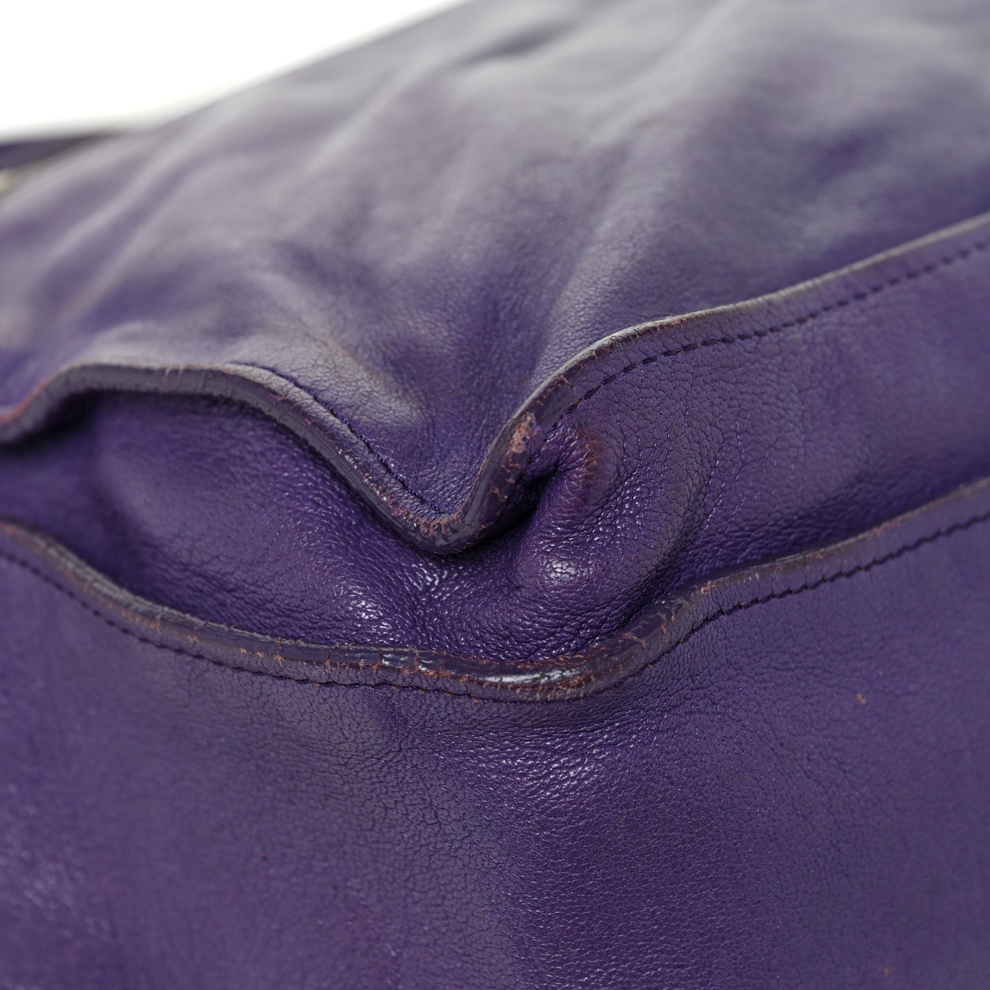 Lambskin Medium PS1 Satchel Purple Rain