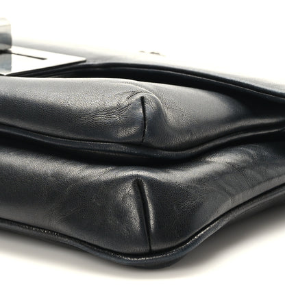 Chanel Lambskin Mademoiselle Lock Flap Pochette Black 10 of 10
