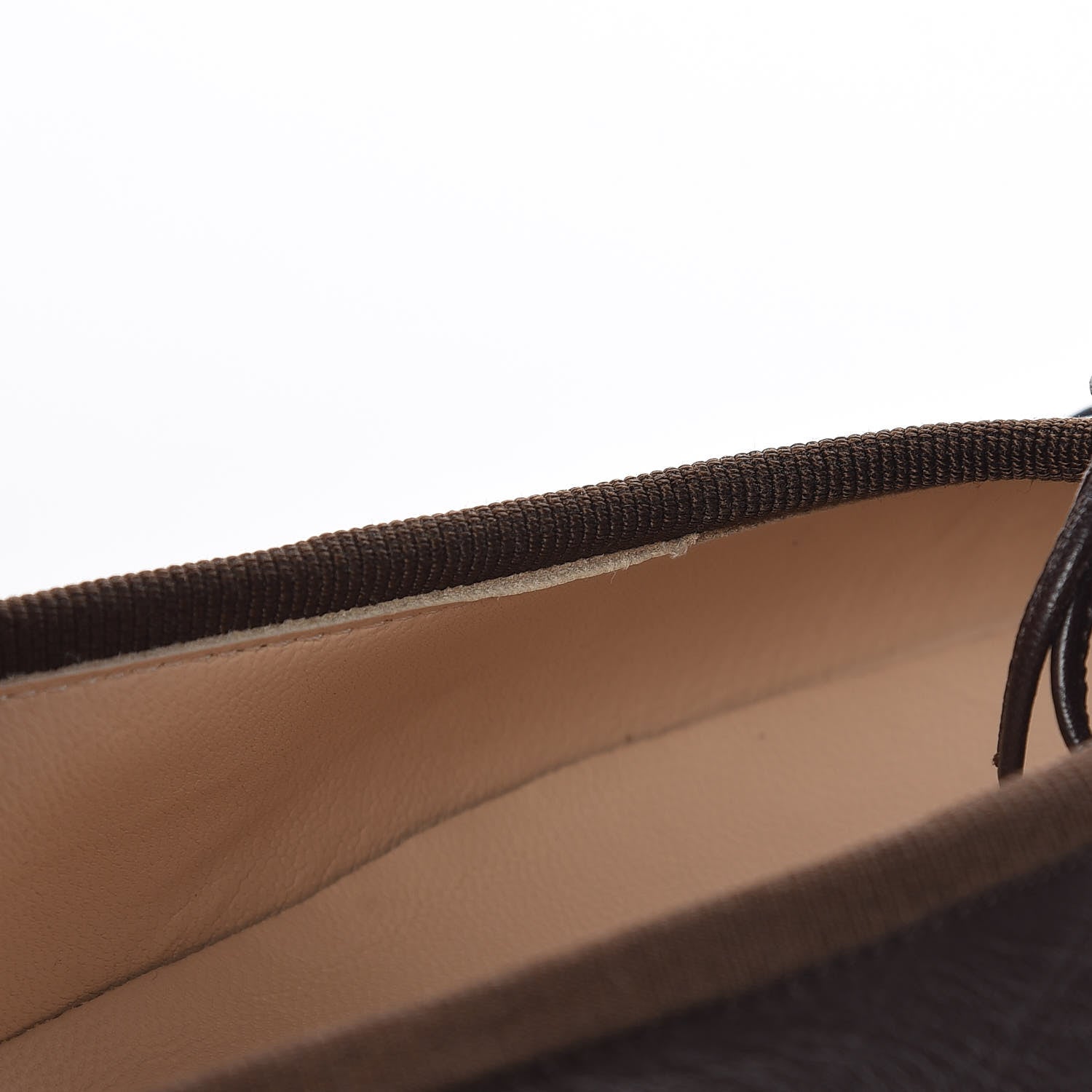 Chanel Lambskin Cap Toe CC Ballerina Flats 38.5 Marron Black 8 of 9