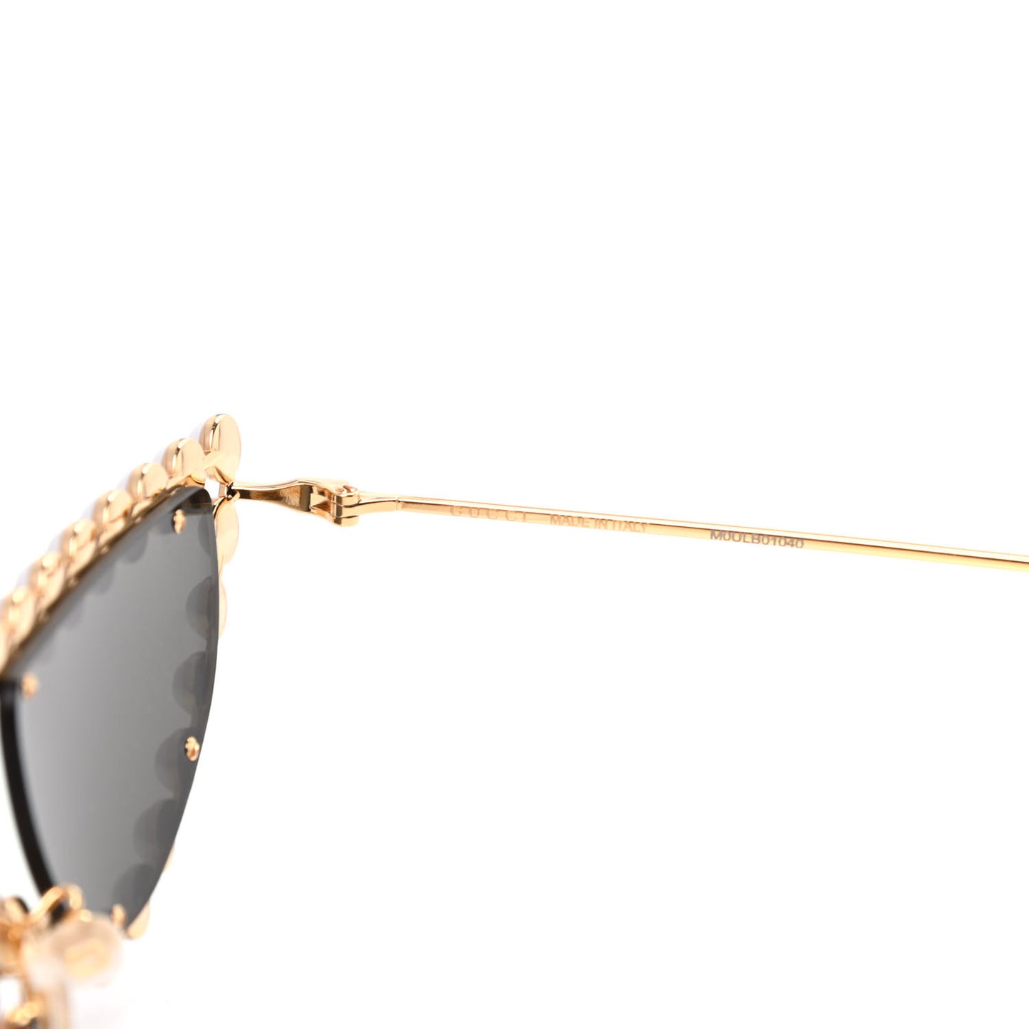 Metal Pearl Cat Eye Sunglasses GG0364S Gold