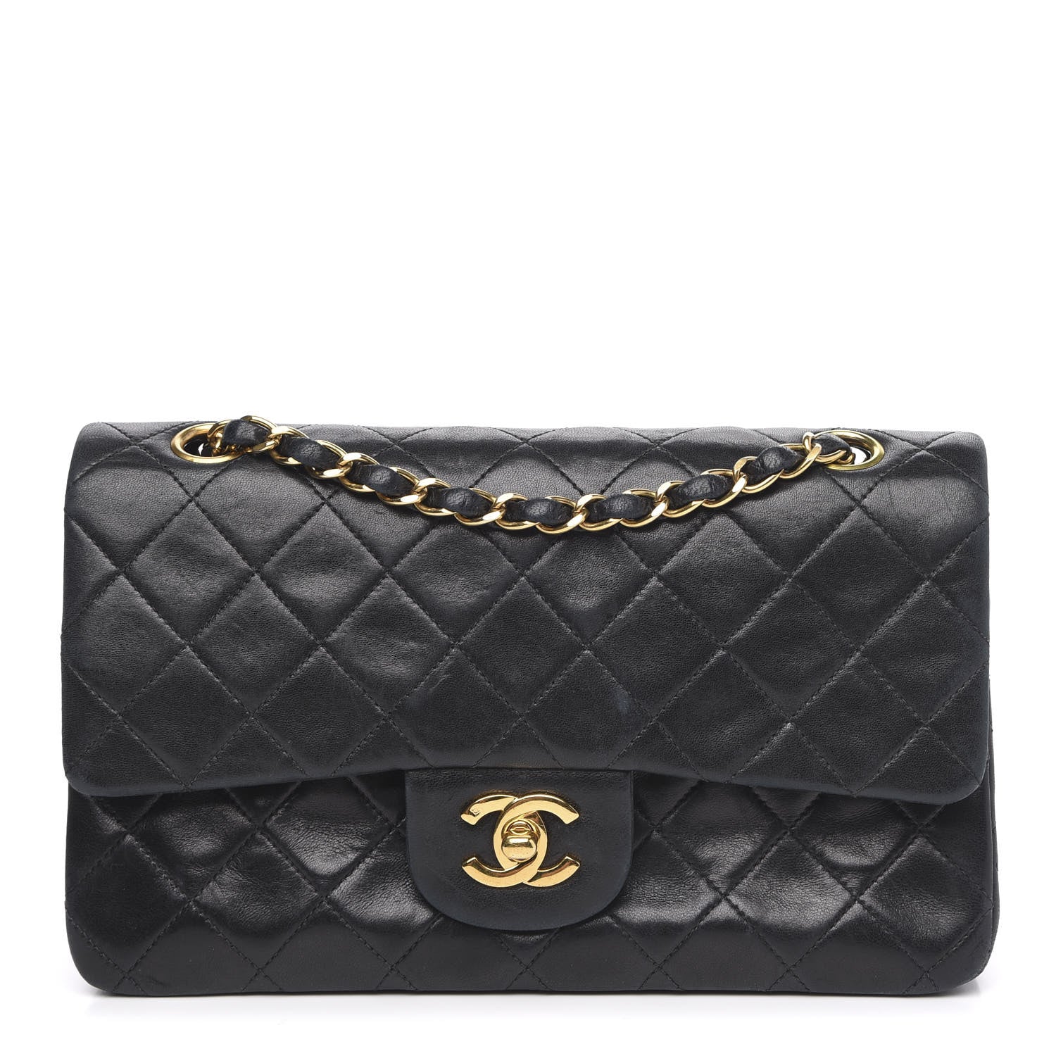 Chanel Lambskin Quilted Small Double Flap Black 1 of 16