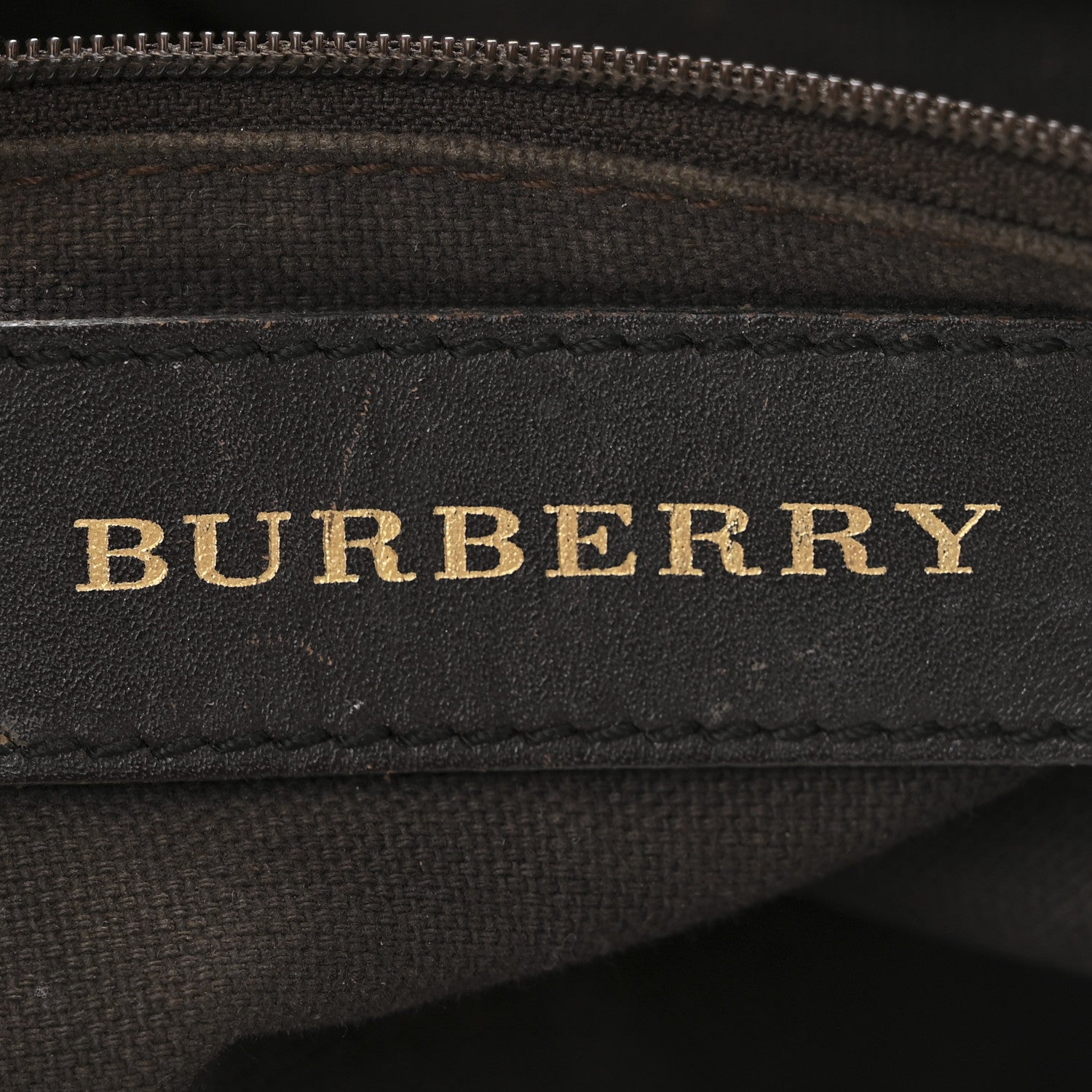 Burberry Haymarket Check Medium Golderton Tote Chocolate 7 of 13