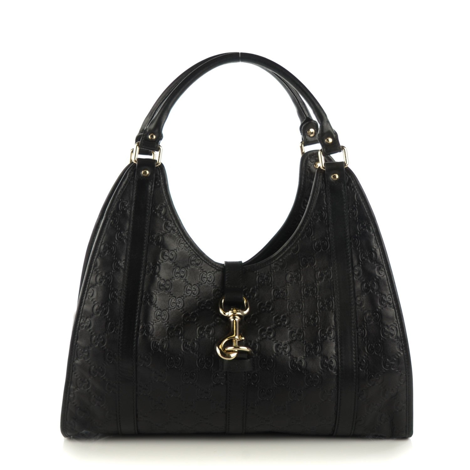 Gucci Guccissima Medium Joy Shoulder Bag Black 1 of 7