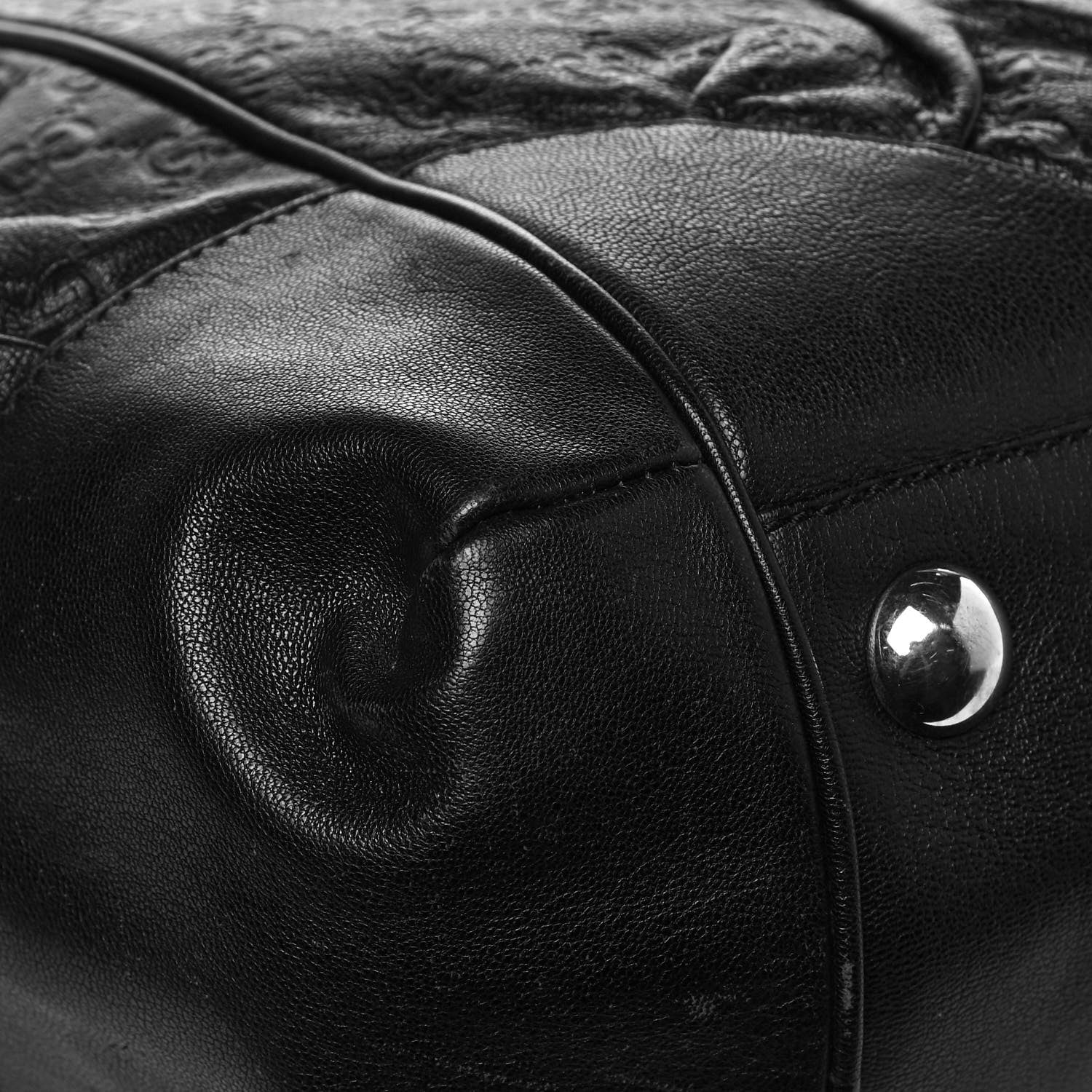 Gucci Guccissima Full Moon Tote Black 9 of 11