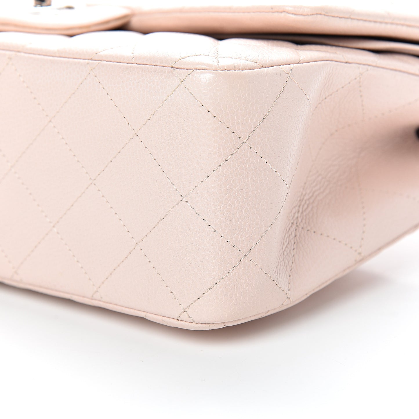 Caviar Quilted Jumbo Double Flap Pink