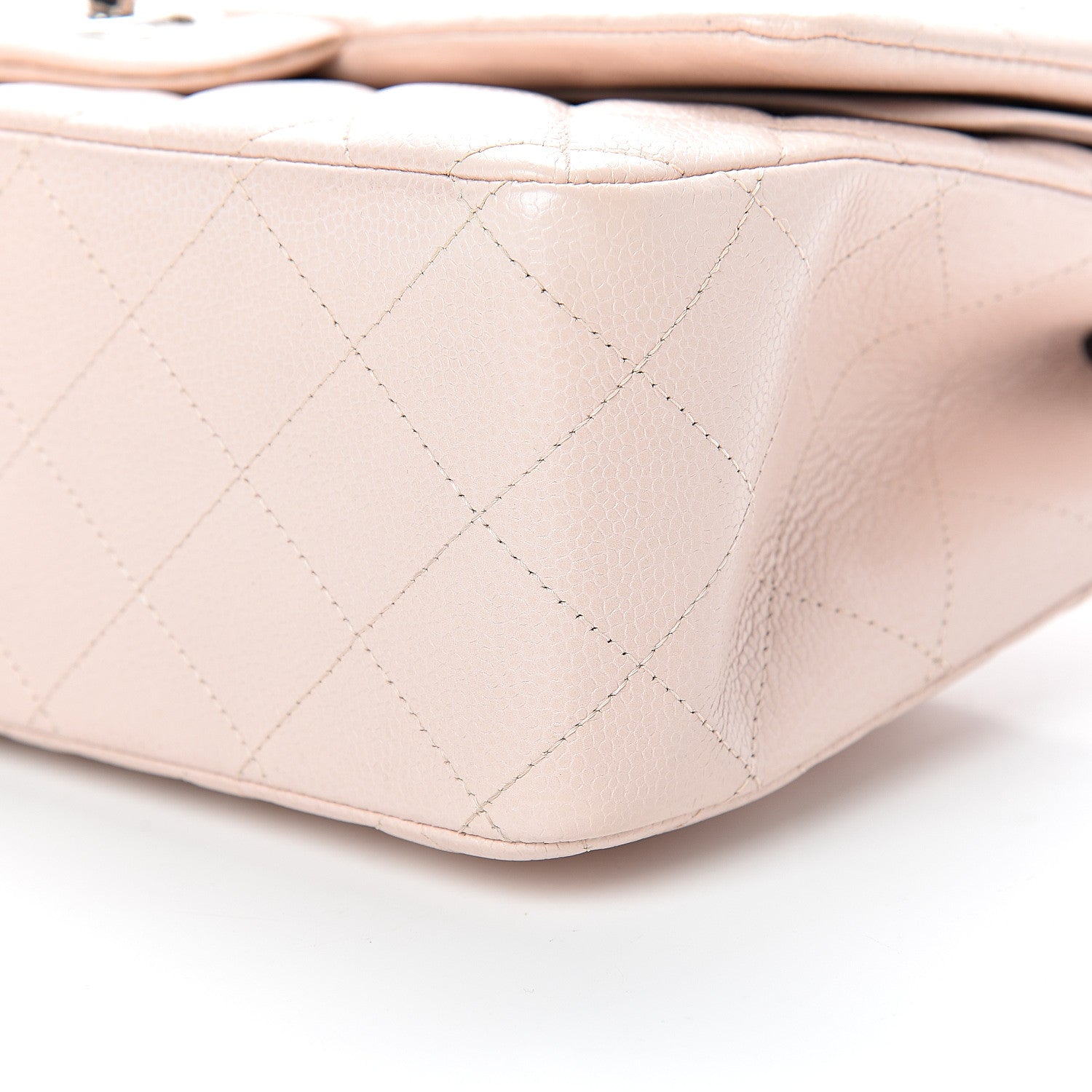 Chanel Caviar Quilted Jumbo Double Flap Pink 10 of 13