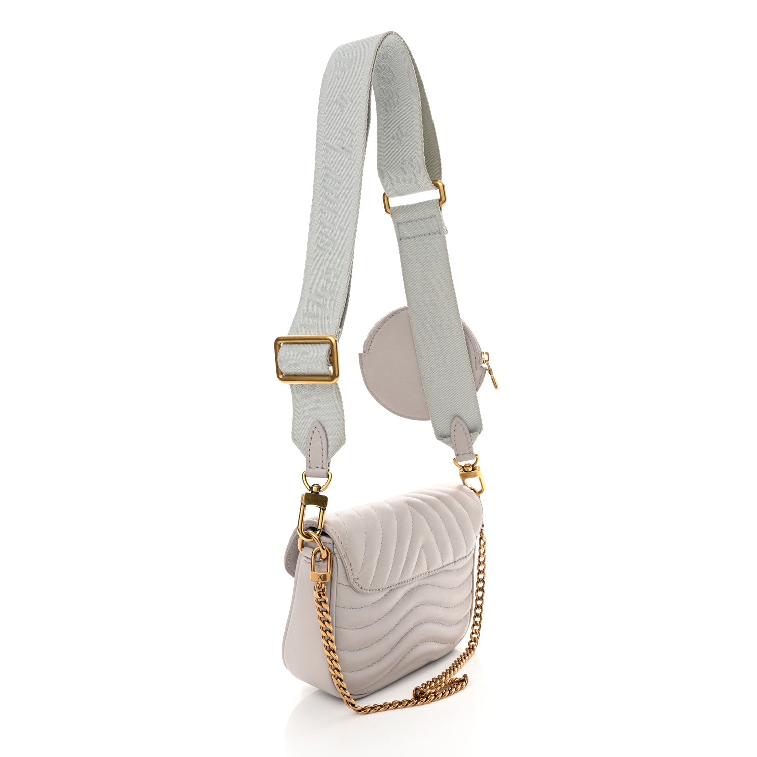 Louis Vuitton Calfskin New Wave Multi Pochette Brume 3 of 12