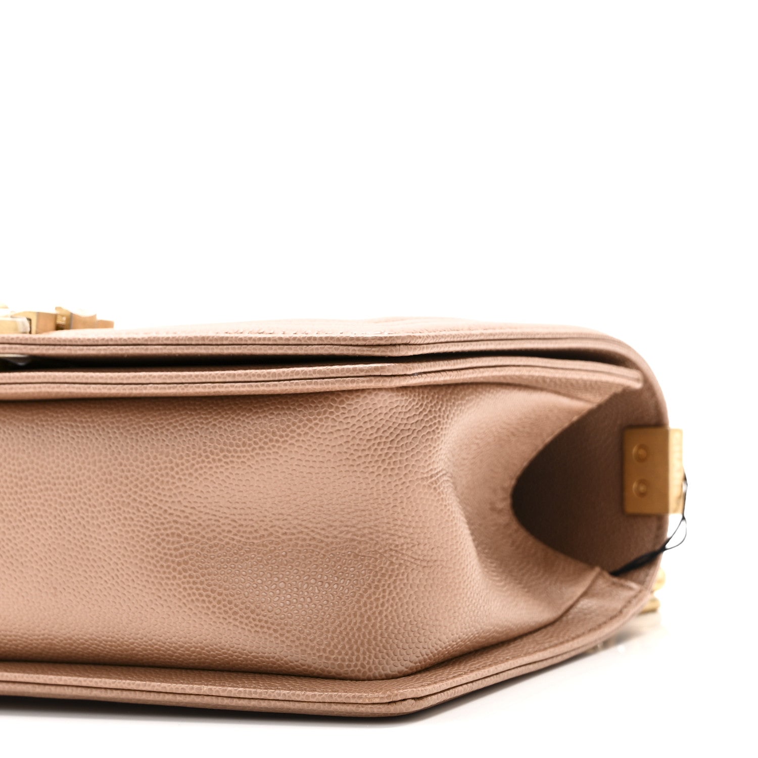 Chanel Caviar Chevron Quilted Medium Boy Flap Light Brown 10 of 10