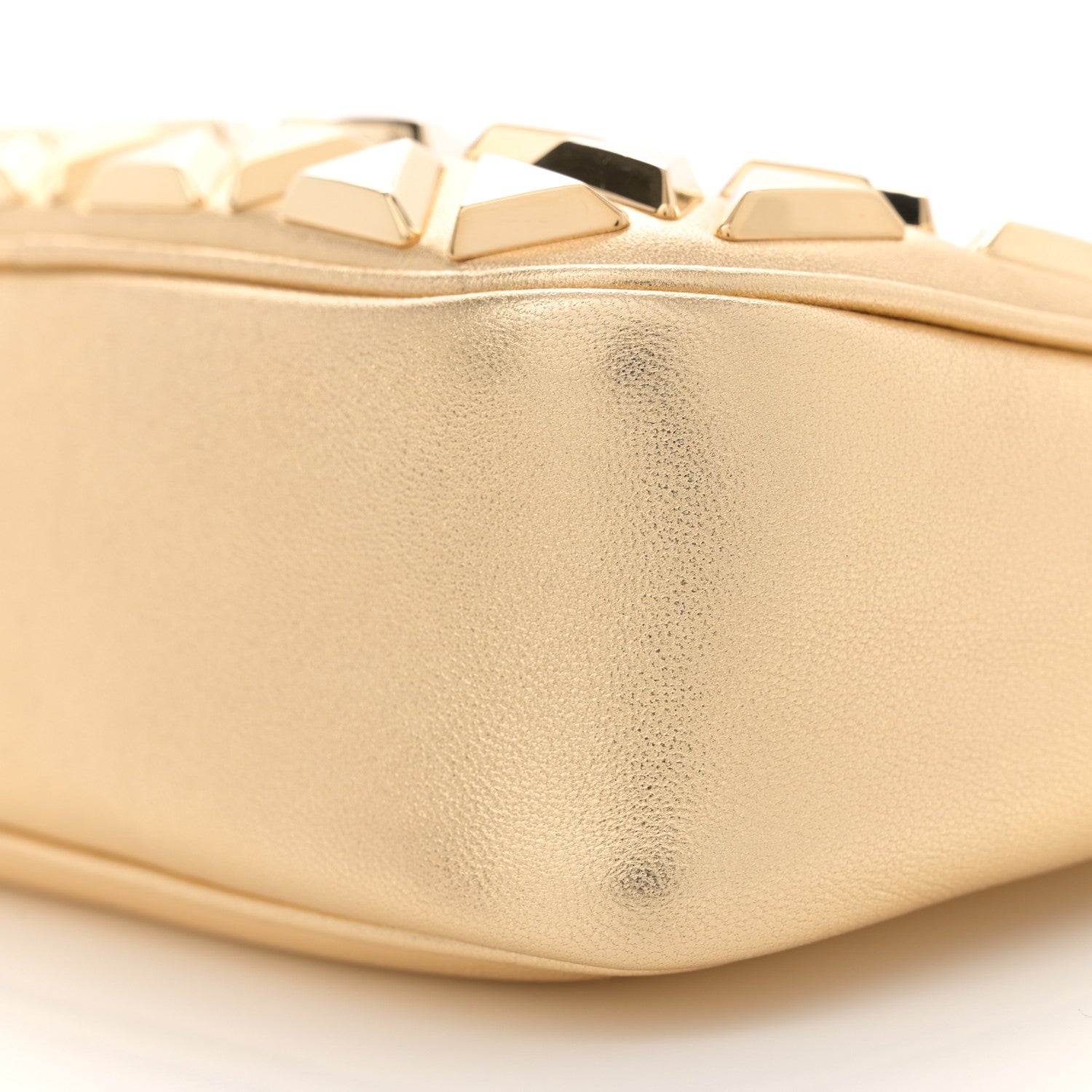 Prada Soft Calf Stitched Mini Re-Edition 1995 Chaine Shoulder Bag Platino 10 of 10