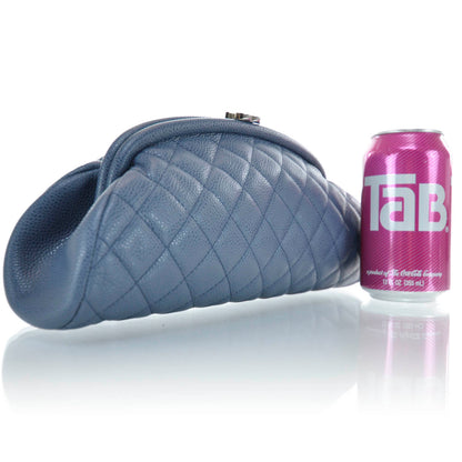 Chanel Caviar Quilted Timeless Clutch Blue 2 of 11