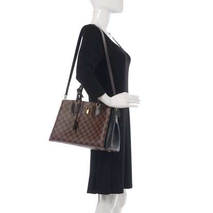 Louis Vuitton Cuir Taurillon Damier Ebene Normandy Black 2 of 9
