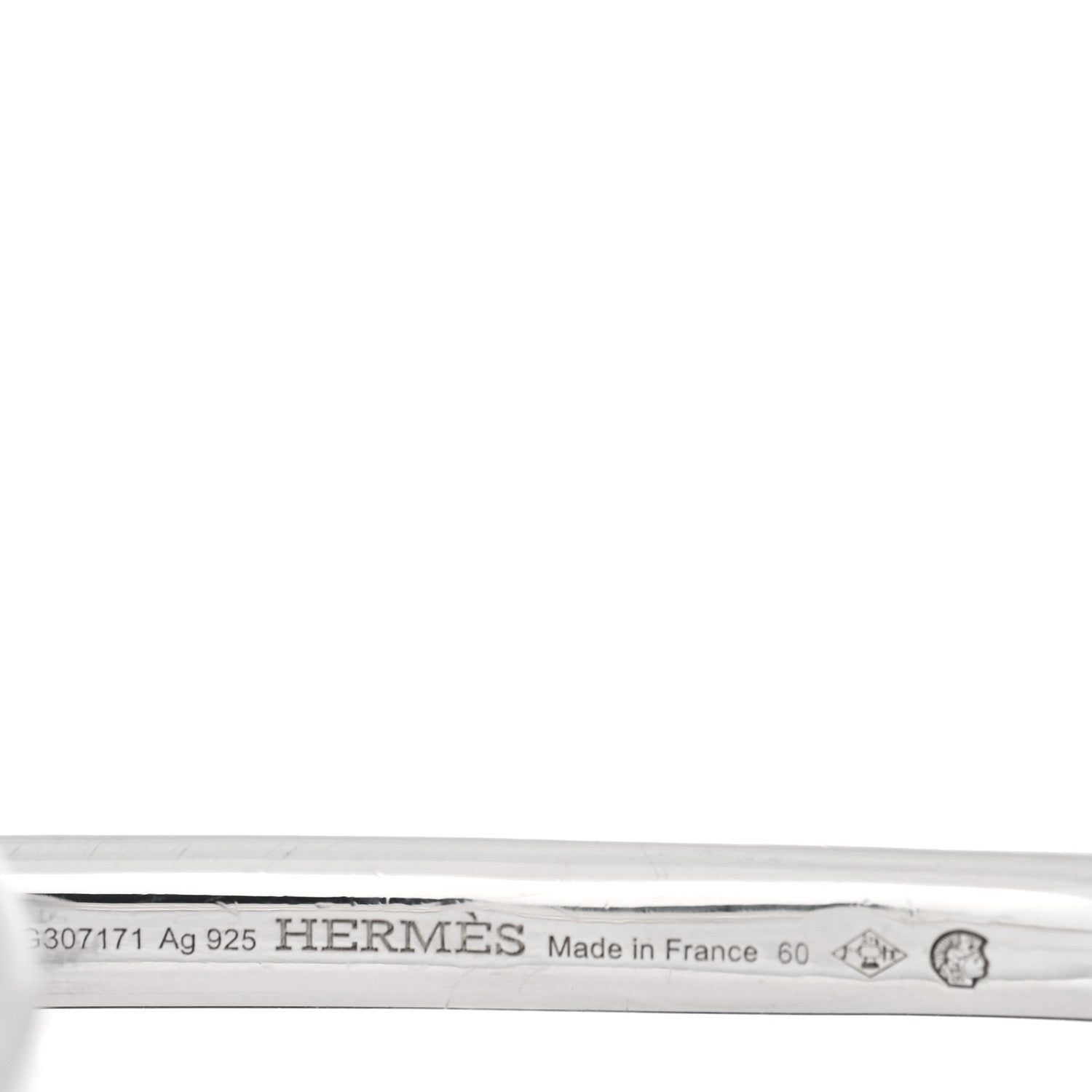 Hermes Sterling Silver Chaine D'Ancre Punk Triple Ring 60 9 4 of 4