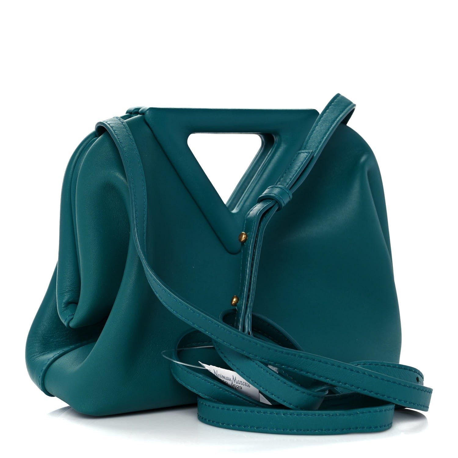 Bottega Veneta Calfskin Small The Point Triangle Bag Mallard 3 of 11