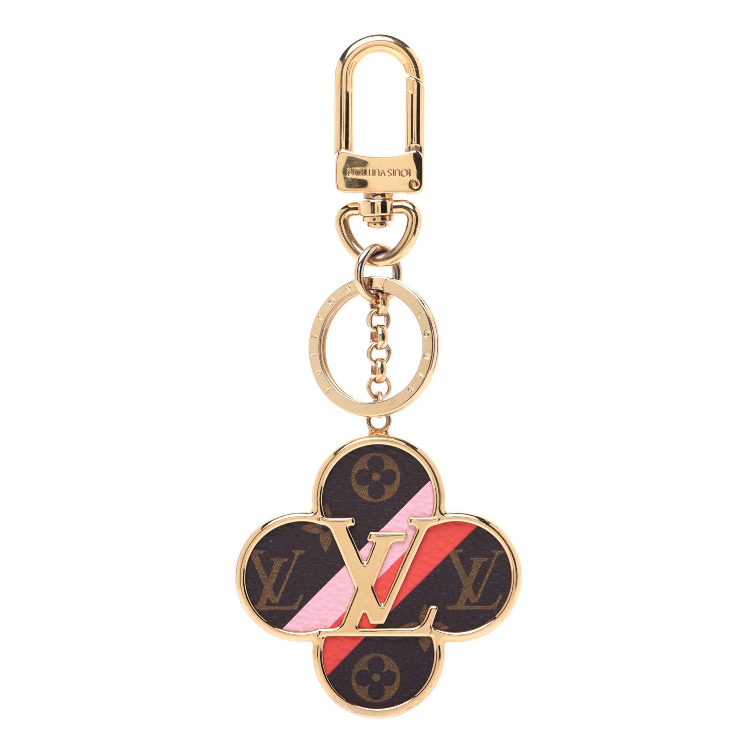 Louis Vuitton Metal Monogram Into The Flower Bag Charm Key Holder 1 of 6
