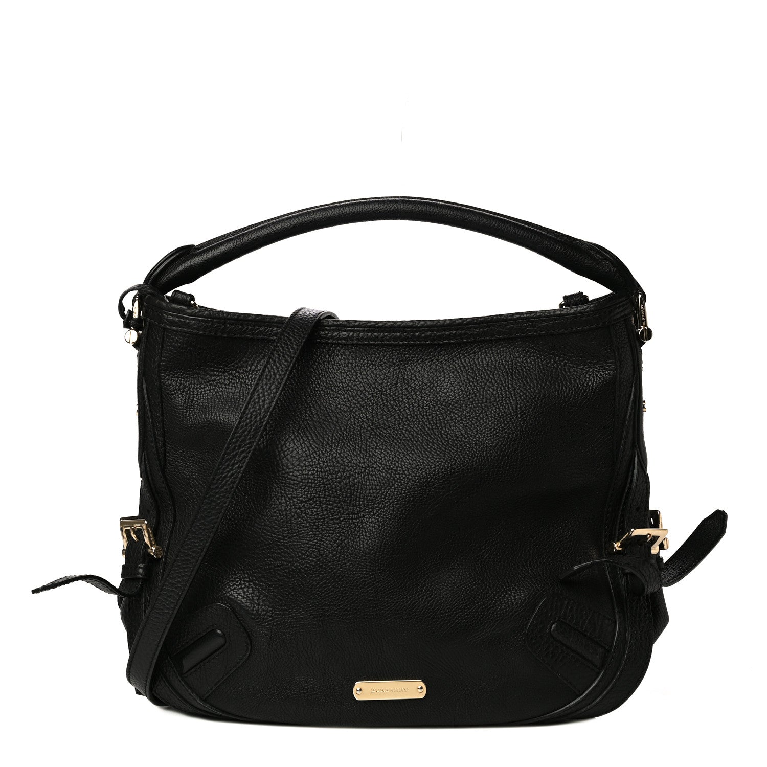 Burberry Calfskin Hobo Black 1 of 10