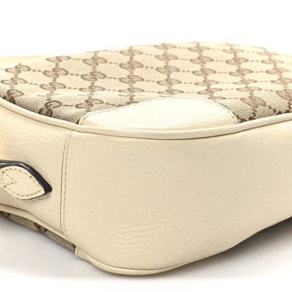 Gucci Monogram Dollar Calfskin Mini Bree Messenger Bag Beige Ebony Avoire 9 of 10