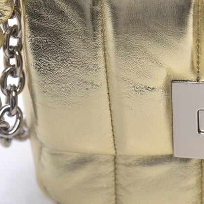 Tom Ford Metallic Soft Lambskin Quilted Small Natalia Chain Shoulder Bag Gold 11 of 11
