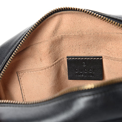 Gucci Calfskin Matelasse Small GG Marmont Chain Shoulder Bag Black 13 of 16