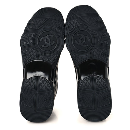 Chanel Calfskin Lambskin CC Uniform Sneakers Black 41 Black 6 of 10