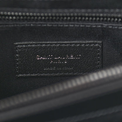Saint Laurent Calfskin Y Quilted Monogram Medium Loulou Chain Satchel Black 6 of 10