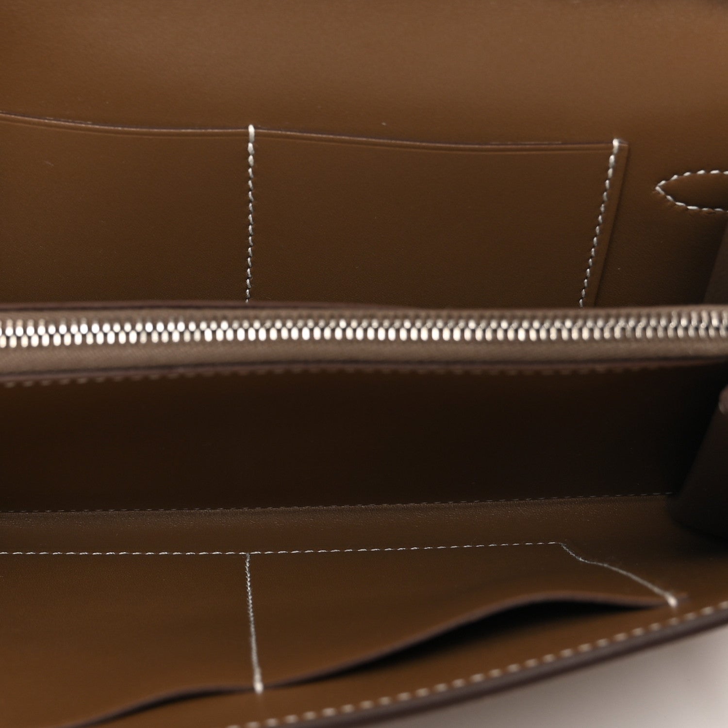 Hermes Tadelakt Kelly Wallet To Go Etoupe 6 of 8