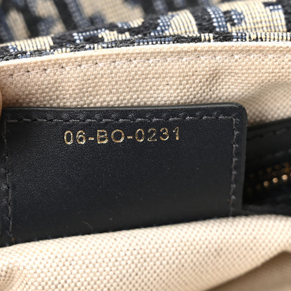 Christian Dior Oblique Saddle Bag Blue 7 of 10