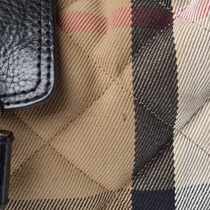 Burberry House Check Quilted Brook Hobo 10 of 12