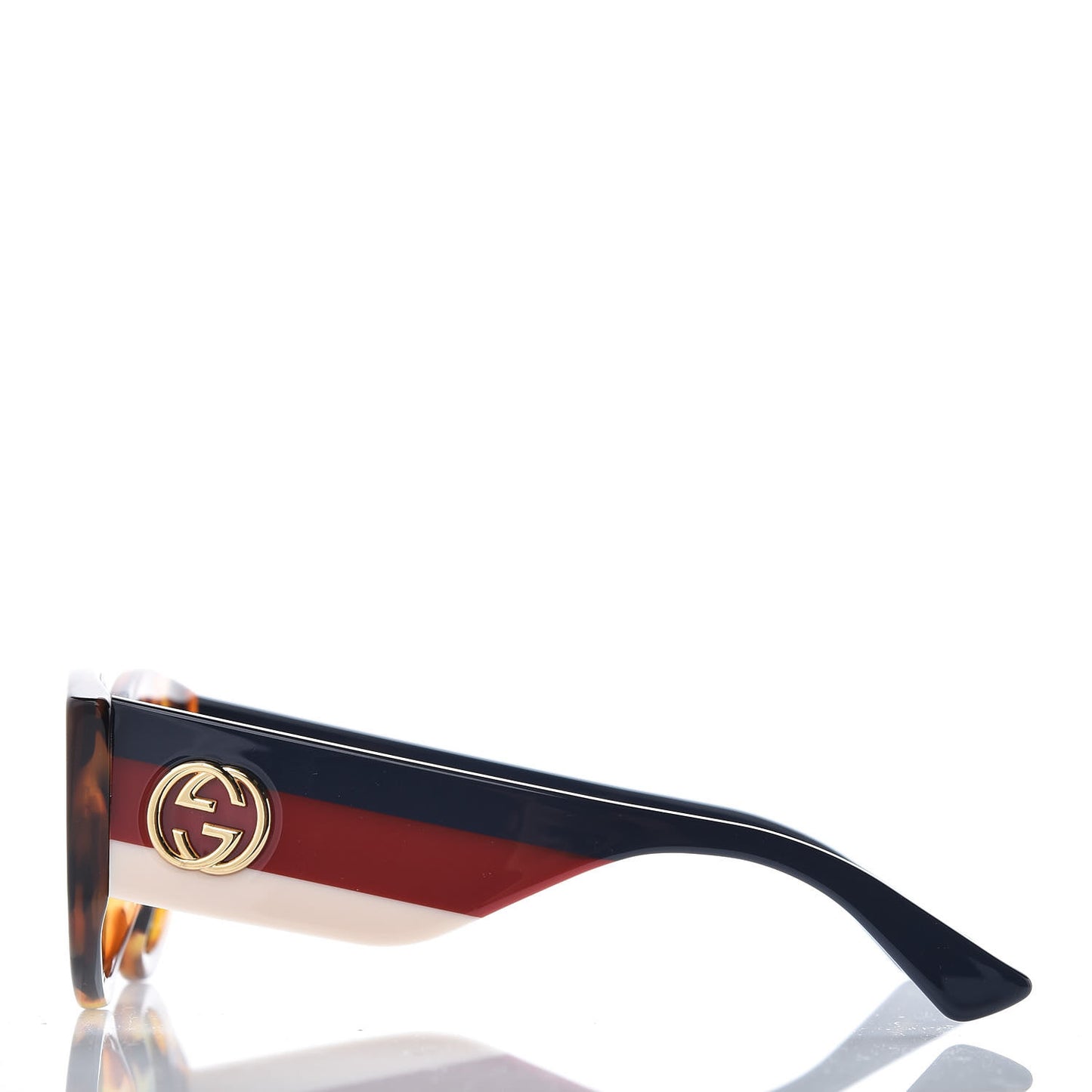 Acetate Oversized Rectangle Frame Web Sunglasses GG 0275/S Tortoise