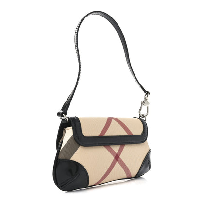 Burberry Nova Check Mini Shoulder Bag Black 3 of 6