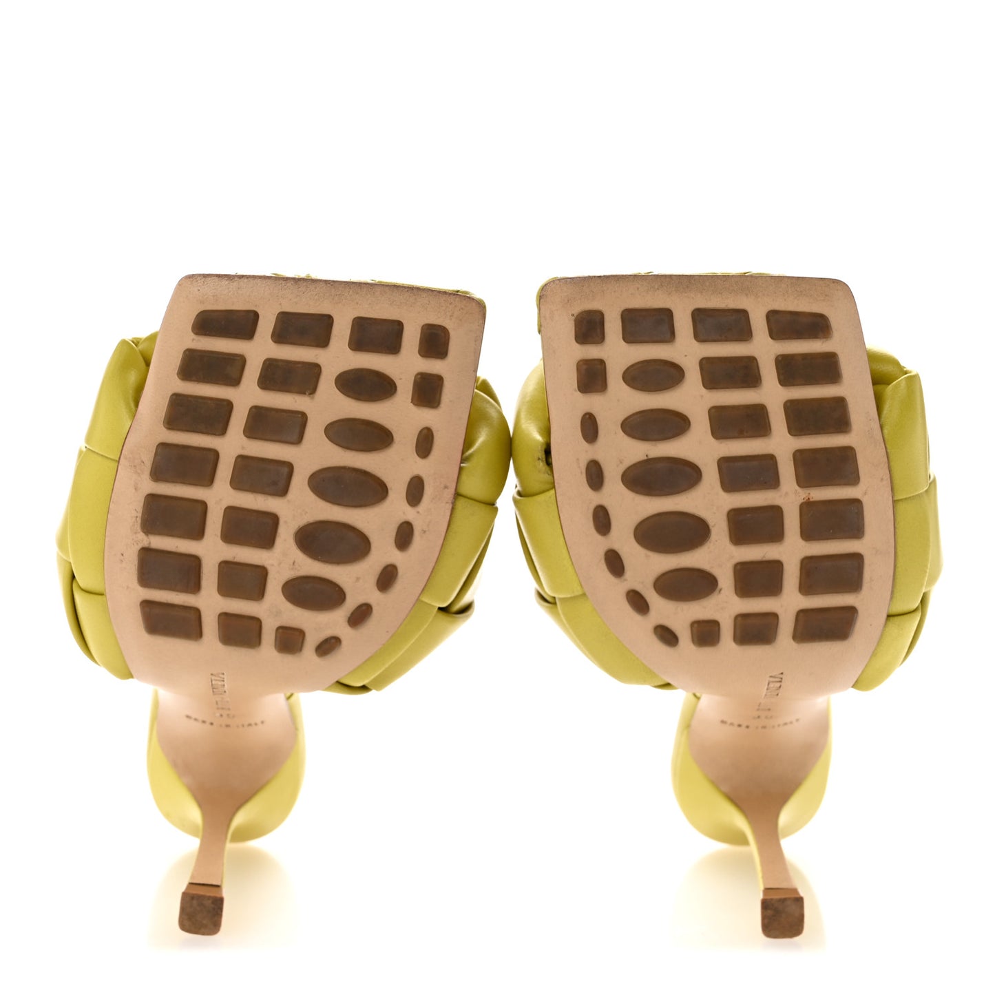 Nappa Maxi Intrecciato Lido 90mm Mule Sandals 35 Acid