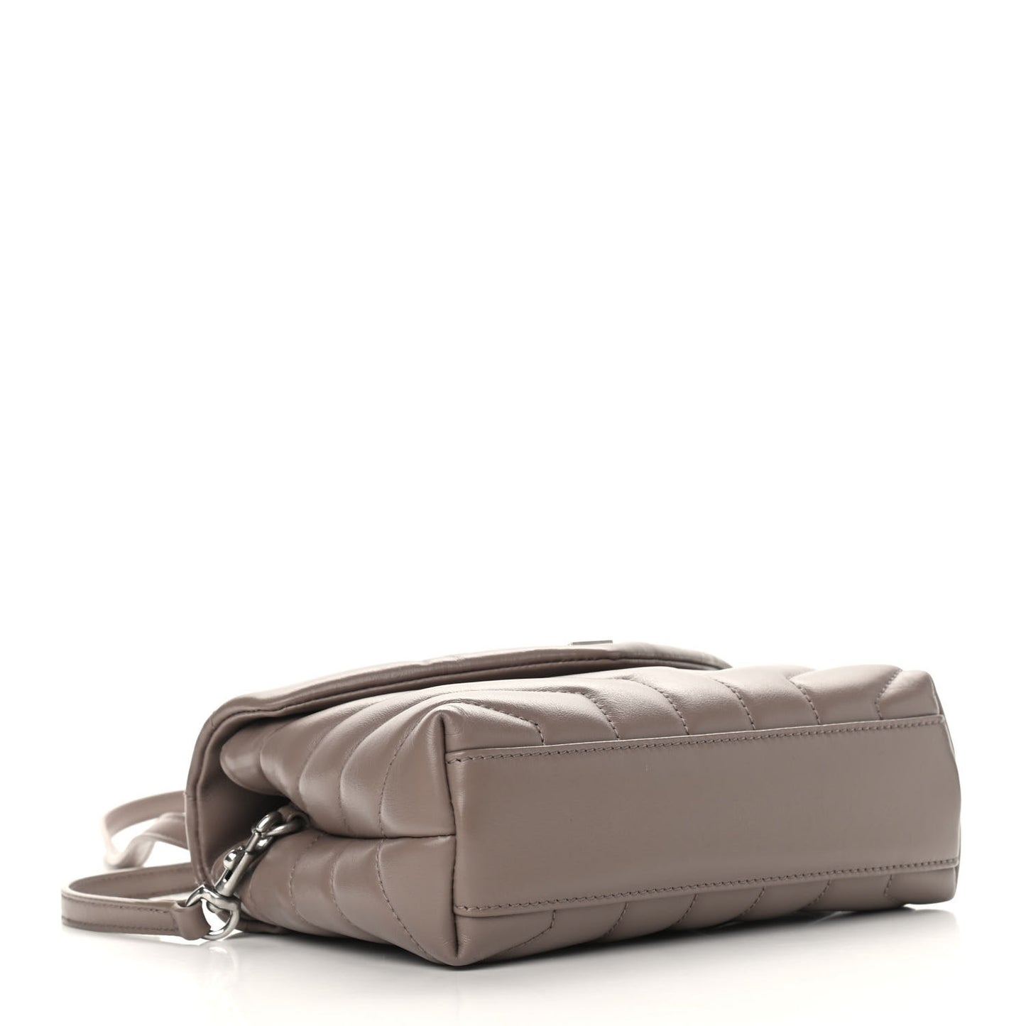 Calfskin Y Quilted Monogram Toy Loulou Satchel Dusty Grey
