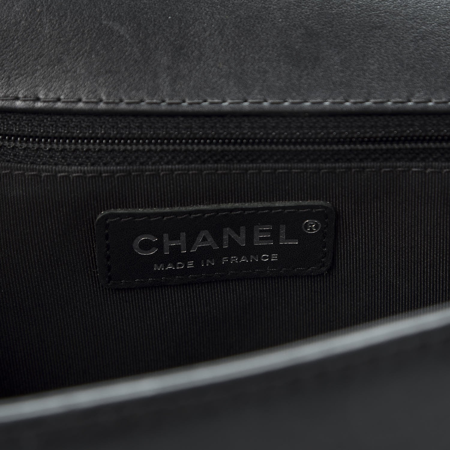 Chanel Calfskin Chevron Quilted New Medium Braided Boy Flap Black 7 of 10